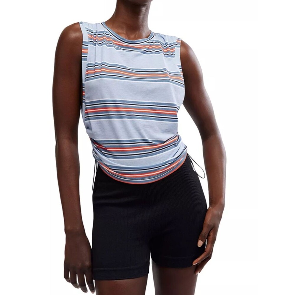NWT Free People Tempo Sport Mode Printed Muscle Tee sz XS